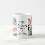 Simple First Father's Day Picture Collage | Daddy Coffee Mug Simple First Father's Day Picture Collage | Daddy Coffee Mug
