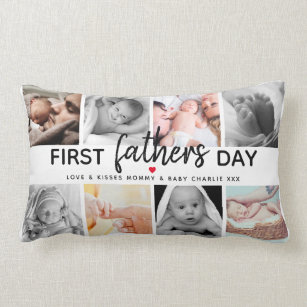 Fathers Day Personalised Photo Cushion Cover  Collage picture template-Dad-02