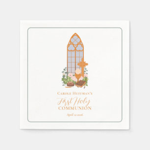 Simple First Holy Communion Eucharist Napkins