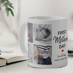 Simple First Mother&#39;s Day Picture Collage | Mommy Coffee Mug