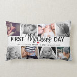 Simple First Mother's Day Picture Collage | Mommy Lumbar Pillow Simple First Mother's Day Picture Collage | Mommy Lumbar Pillow