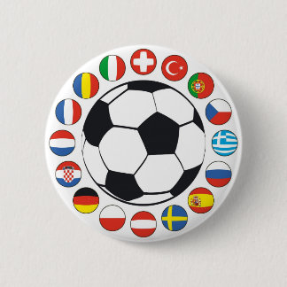 simple Flag with ball Pinback Button