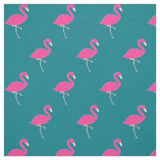 Simple Flamingo Pink Polka Dots Fabric