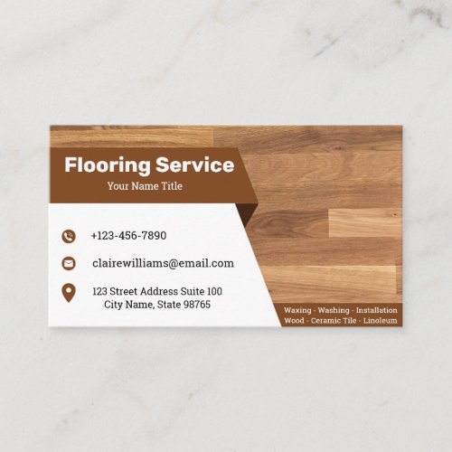 Simple Flooring  Tiling  Business Cards