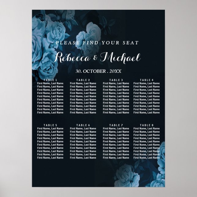 Simple Flora Gold Geometric Frame  Poster (Front)