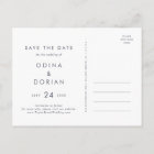 Simple Floral Mountain Horizontal Save the Date