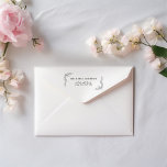Simple Floral Names Rubber Stamp<br><div class="desc">Simple,  floral name addresses rubber stamp. Just enter your number,  number,  street,  city,  state and zip code.</div>