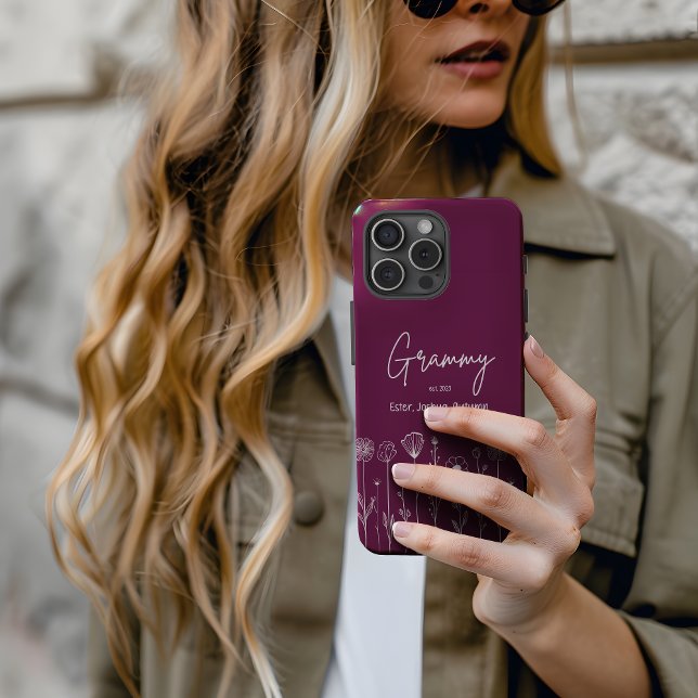 Simple Floral Nana Custom Title Case-Mate iPhone Case (Creator Uploaded)