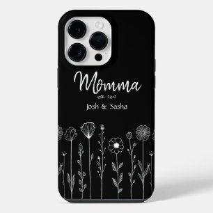 Simple Floral Nana Custom Title iPhone 14 Pro Max Case