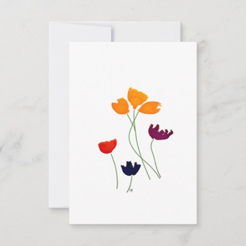 Simple Floral Note Cards