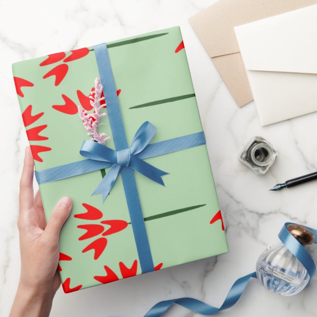Simple Floral Pattern Wrapping Paper (Gifting)