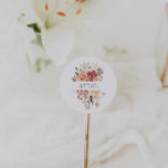 Simple Floral Sweet 16 Birthday Favor Classic Round Sticker<br><div class="desc">Featuring airy watercolor florals and modern typefaces. Stick a finishing touch on your correspondence or gift wrapping. These stickers are perfect for use on party favor bags, goody bags, containers, envelope seals, party décor and more. Sweet and chic this party is the perfect way to celebrate such a fabulous milestone...</div>