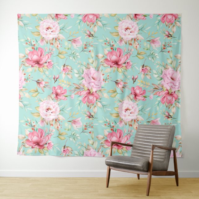 Simple Floral Tapestry (In Situ (Horizontal))