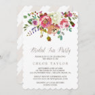 Simple Floral Watercolor Bouquet Bridal Tea Party