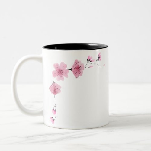 Simple Floral Watercolor Mug 