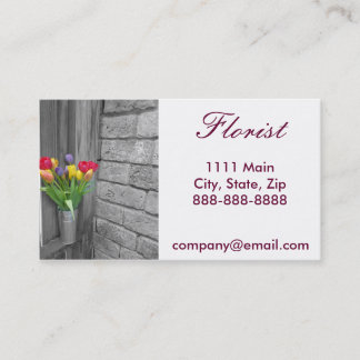 Simple Florist Business Card