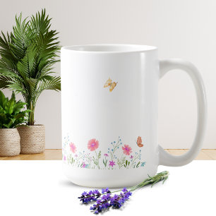 Simple Flower Design Mug