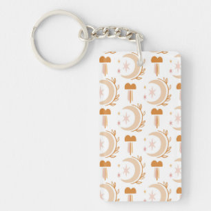 Simple Flower Drawing Keychain