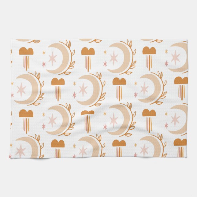 Simple Flower Drawing Kitchen Towel (Horizontal)