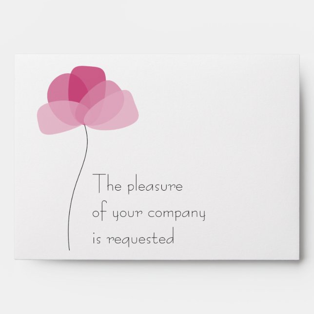 Simple flower envelope (Front)