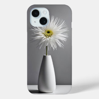 Simple Flower In Vase iPhone 15 Case