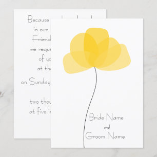 Simple flower Invitation