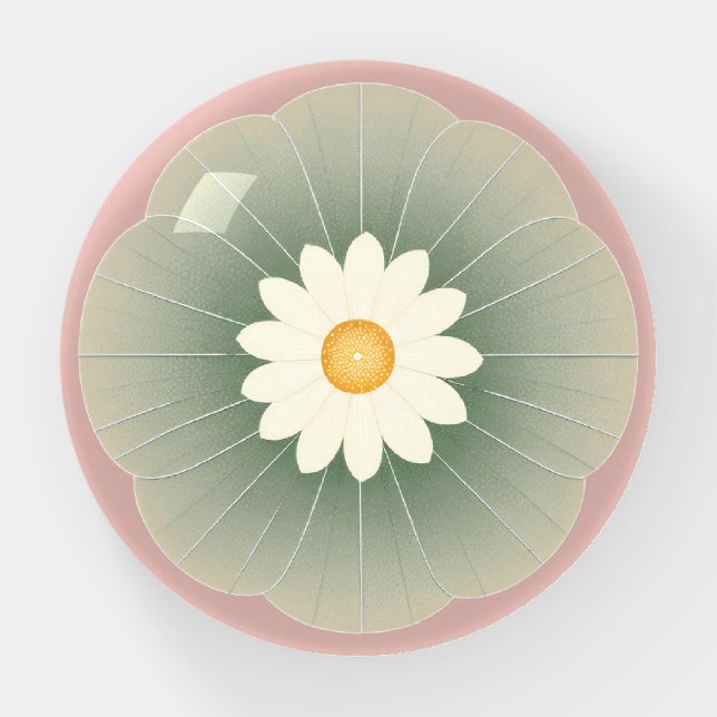 Simple Flower Paperweight (Front)