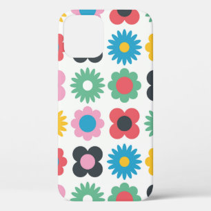 Simple flower seamless pattern design. Scandinavia iPhone 12 Case