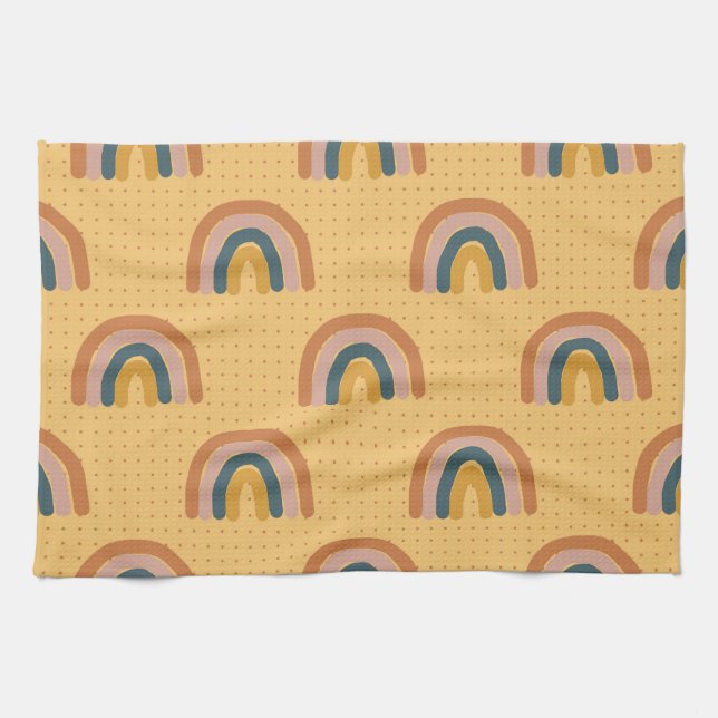 Simple Flower Tattoos Kitchen Towel (Horizontal)