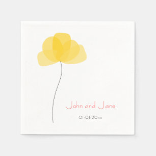Simple flower Theme Napkins