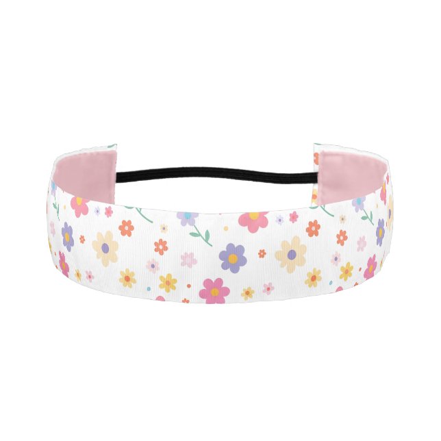 Simple Flowers Athletic Headband (Front)