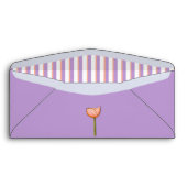 Simple Flowers purple orange 10 Envelope (Back (Bottom))