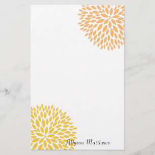 Simple Flowers Stationery
