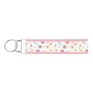 Simple Flowers Wrist Keychain