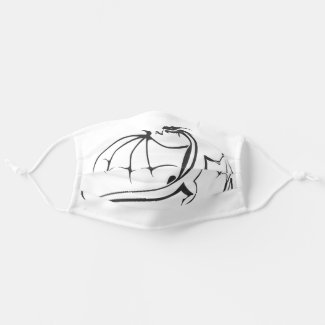 Simple Flying Dragon Cloth Face Mask