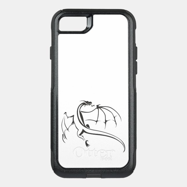 Simple Flying Dragon Otterbox iPhone Case (Back)