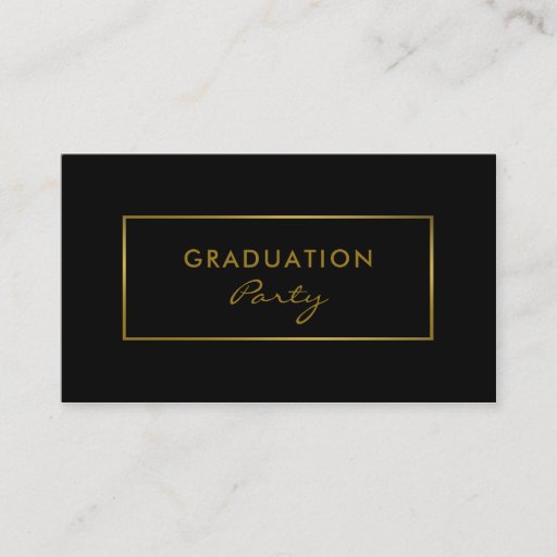 Customizable Simple Foil Effect Graduation Party Ticket Invite