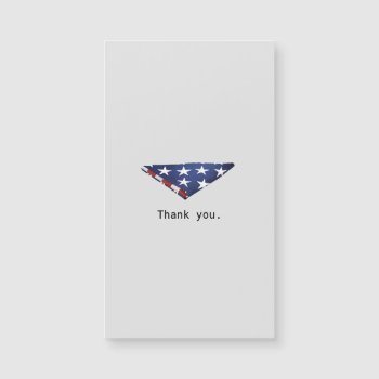 Simple Folded American Flag Veterans Design by ComicDaisy at Zazzle