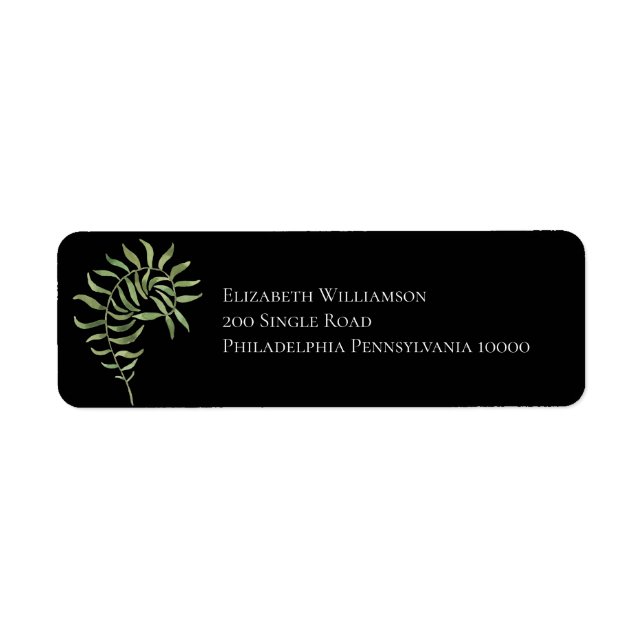 Simple Foliage Bride/black Label (Front)