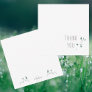 Simple Foliage Thank You Monogram Blank  Note Card