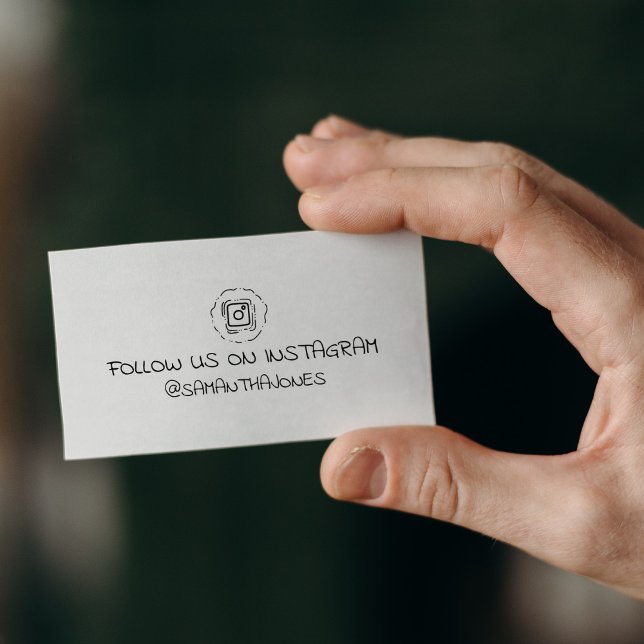 Simple Follow Us on Instagram, Social Media   Rubber Stamp (Creator Uploaded)