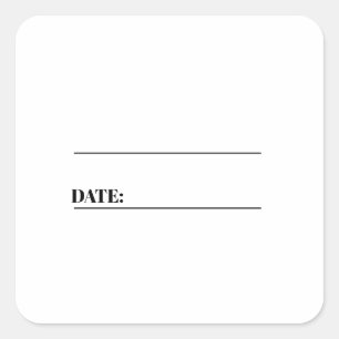 Simple Food Labels With Date