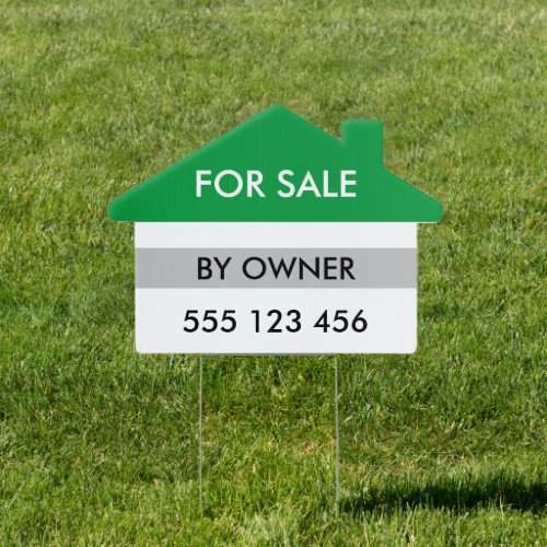 Simple For Sale By Owner Real Estate Property  Sign