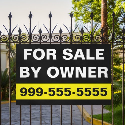 Simple For Sale By Owner Real Estate Sign 