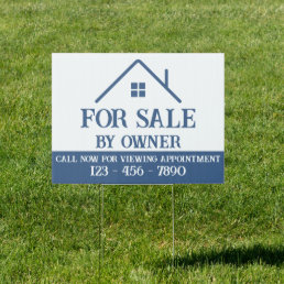 Simple For Sale By Owner Yard  Sign
