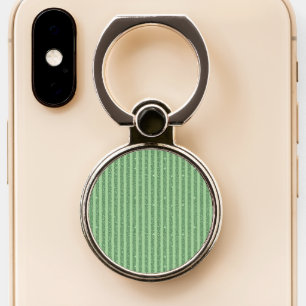 Simple Forest Green Glitter Style Vertical Stripes Phone Ring Stand
