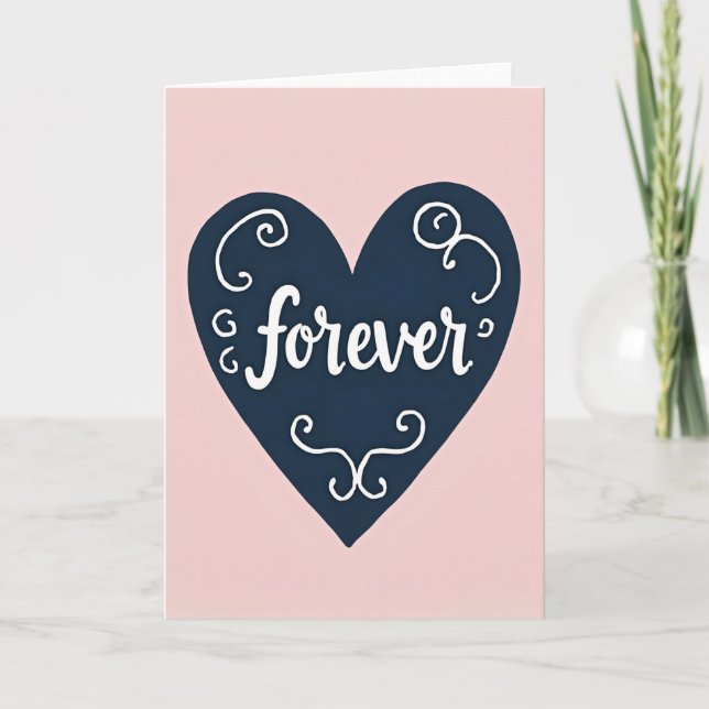 Simple Forever Heart Card (Front)