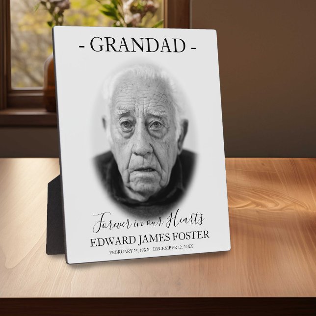 Simple Forever in our Hearts Memorial | Relative Plaque (Creator Uploaded)