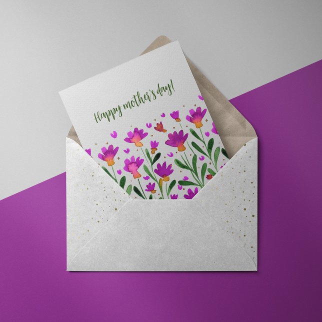 Simple forget me not flowers Mother's day Card (Creator Uploaded)