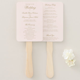 How to Make Elegant Classic Wedding Fan Programs – Simply2moms